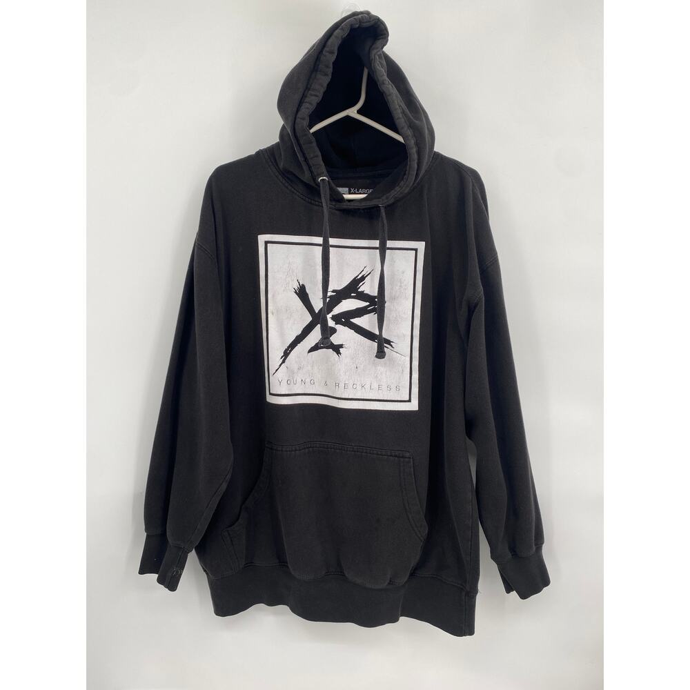 Young & Reckless Black Hoodie Sweatshirt Y&R Logo X-large